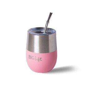MATE LIFECUP AC.INOX 350cc PINK 115 ml x 90 ml - BIG LIFE